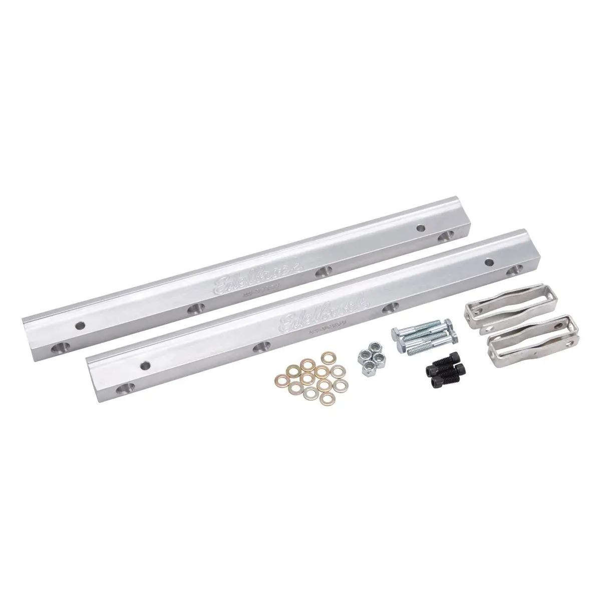 Edelbrock Fuel Injection Fuel Rail #3620, -6 An Clear For Ford Small-Block Windsor 1