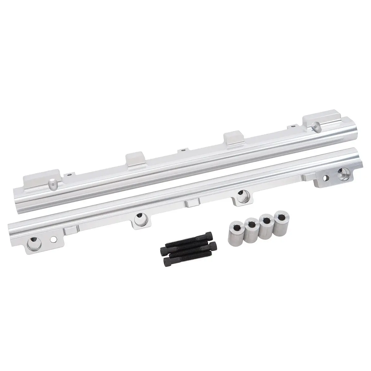 Edelbrock Fuel Injector Rail Kit #3625, -6 An Clear For Ford Small-Block Windsor 1
