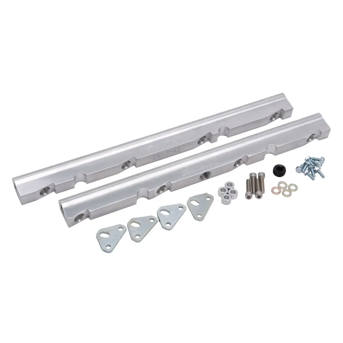 Edelbrock Fuel Injection Fuel Rail #3628, 3/8 In. Npt Clear For Ford Small-Block Windsor 1