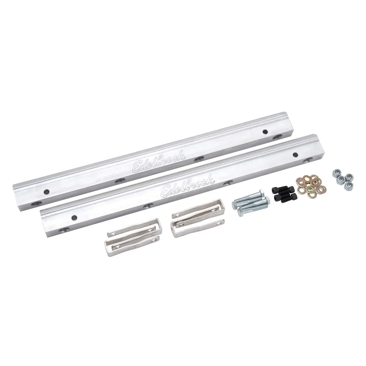 Edelbrock Fuel Injection Fuel Rail #3632, -6 An Clear For Ford Fe 1