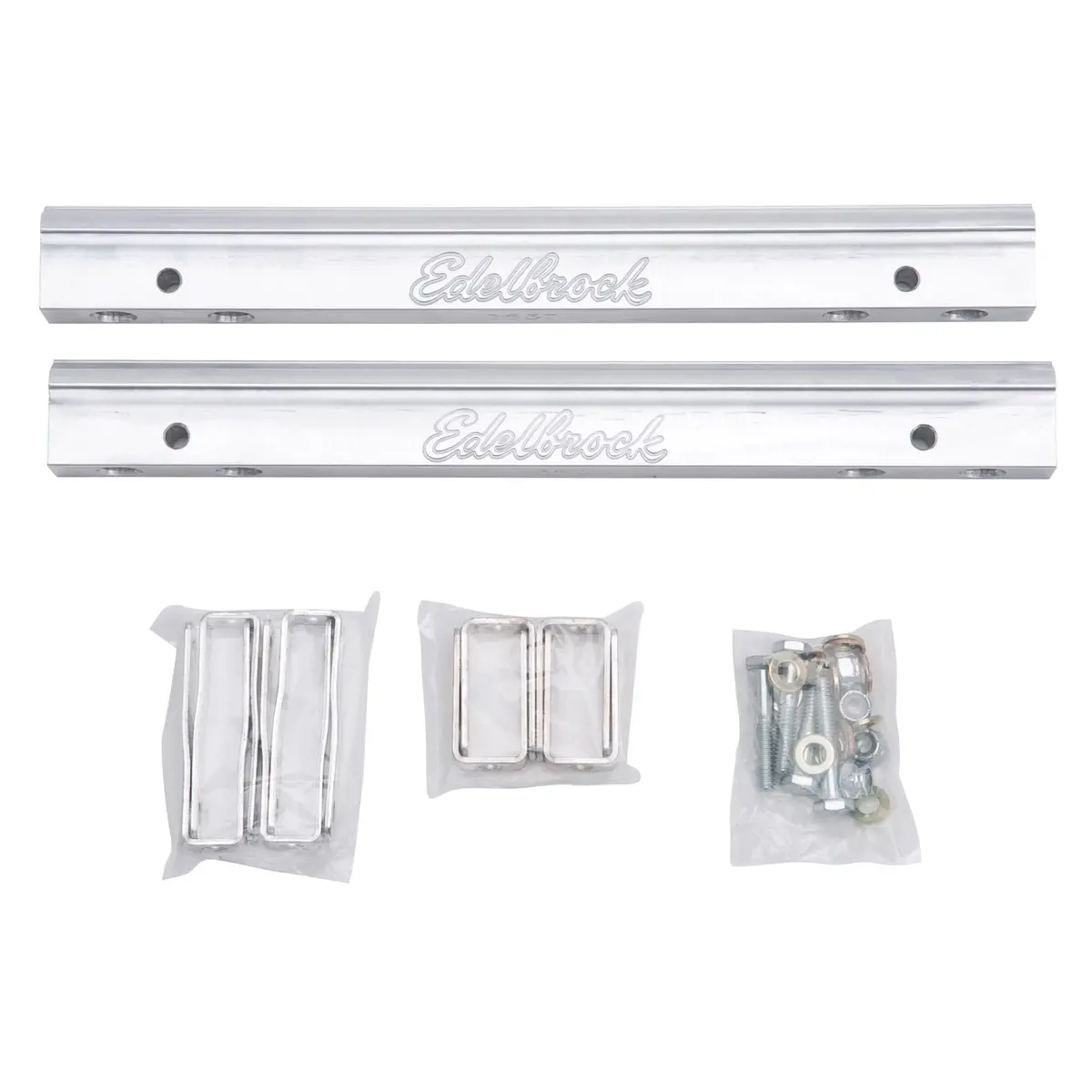 Edelbrock Fuel Injection Fuel Rail #3634, -6 An Clear For Pontiac V8 1