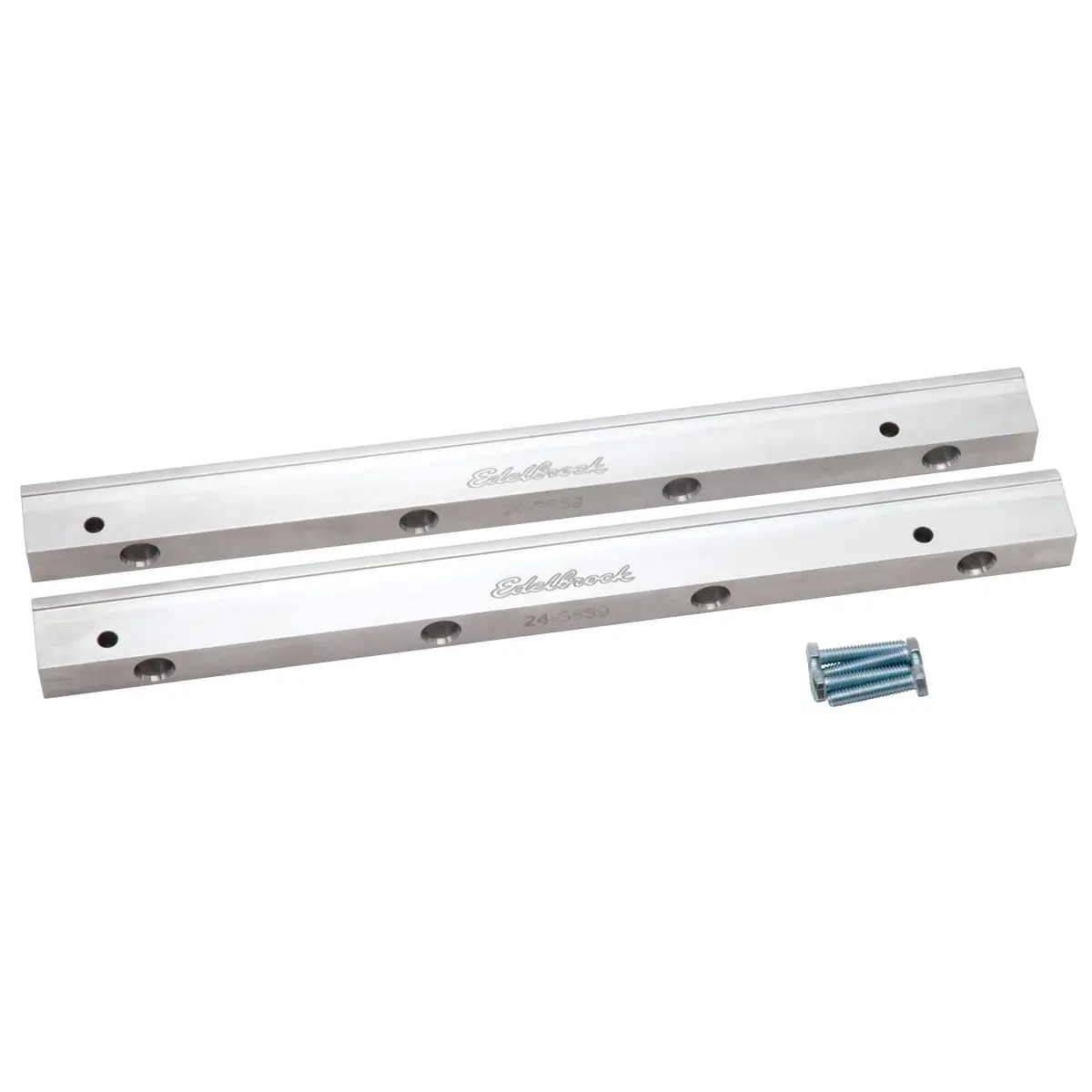 Edelbrock Fuel Injection Fuel Rail #3639, 3/8 In. Npt Clear For Ford Small-Block Modular 1