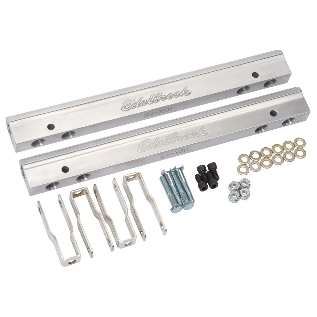 Edelbrock Fuel Injection Fuel Rail #3641, -6 An Clear For Chrysler La Engine 1