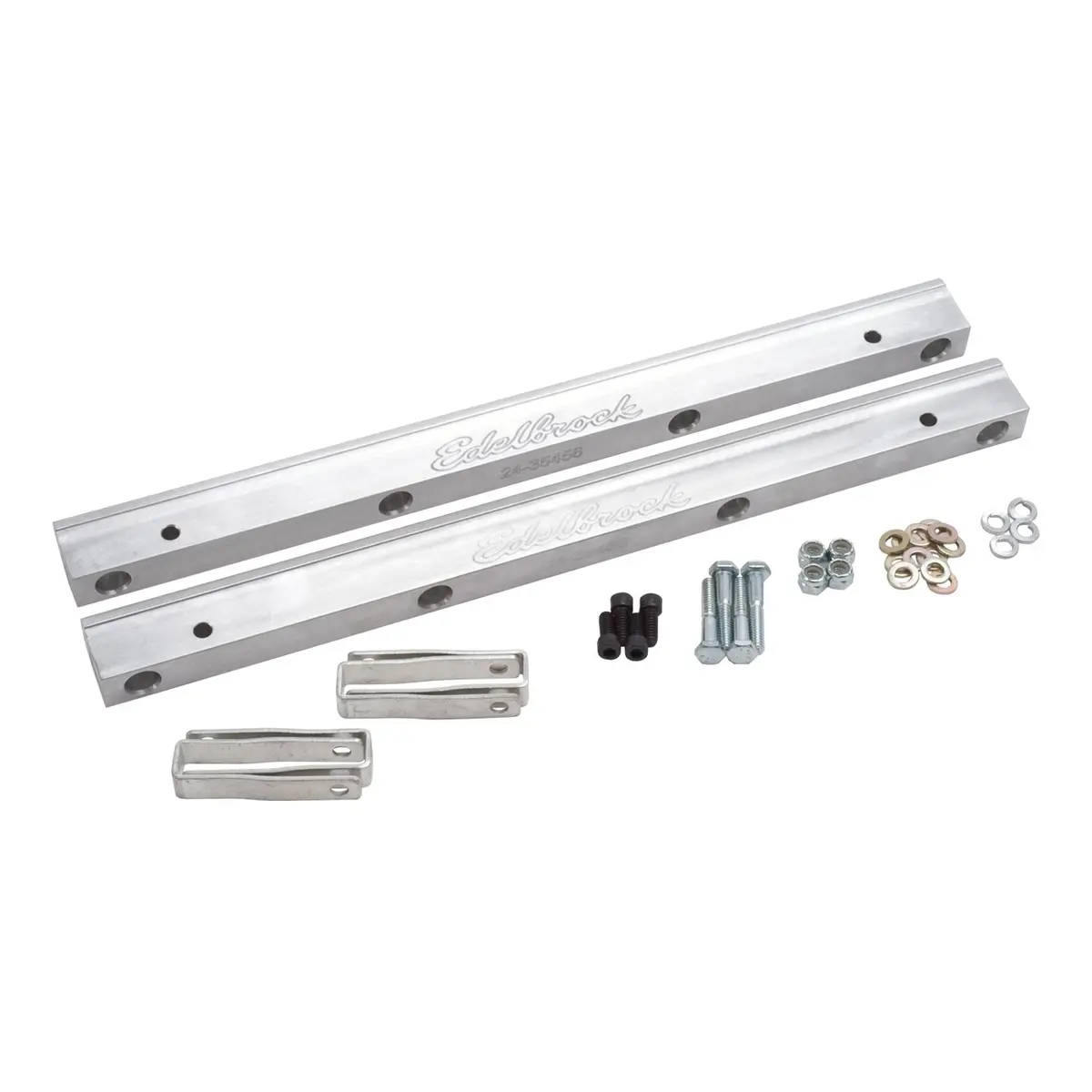 Edelbrock Fuel Injection Fuel Rail #3645, -6 An Clear For Ford Big-Block 1