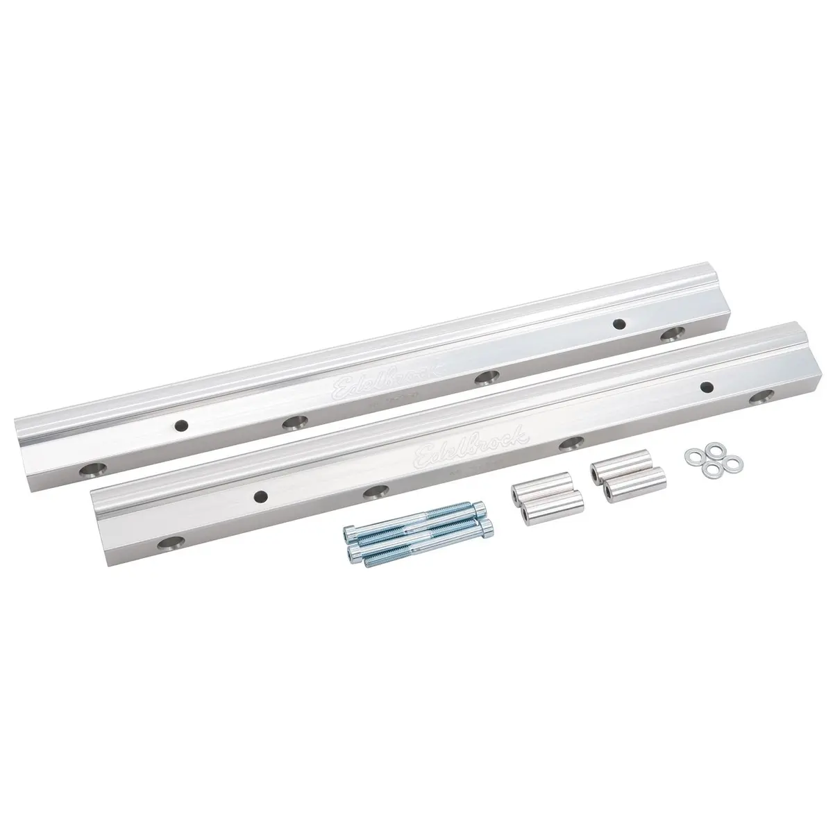 Edelbrock Fuel Injection Fuel Rail #3649, -8 An Clear For Chevrolet Big-Block 1