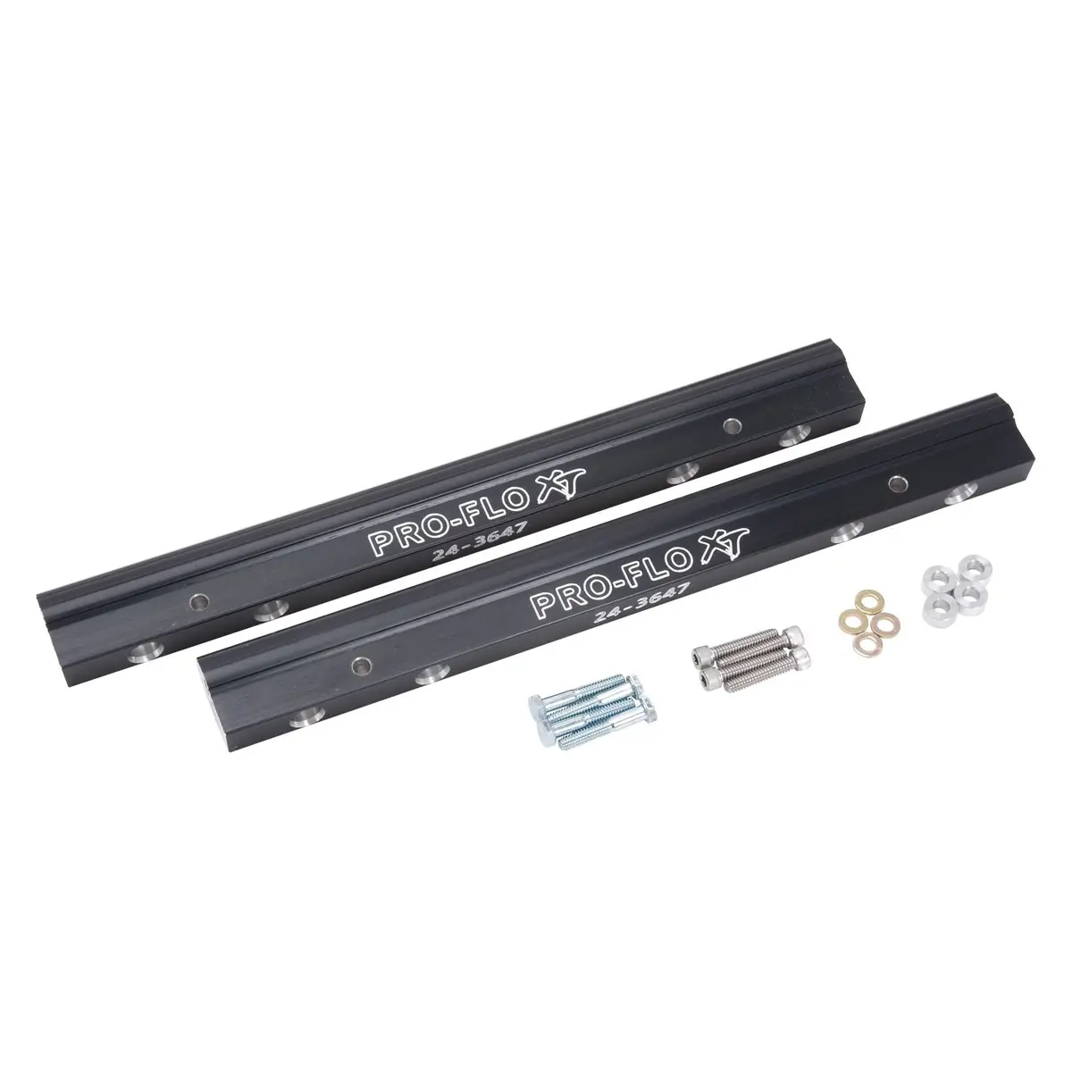 Edelbrock Fuel Injection Fuel Rail #3658, -8 An Black For Chevrolet Big-Block Gen V 1