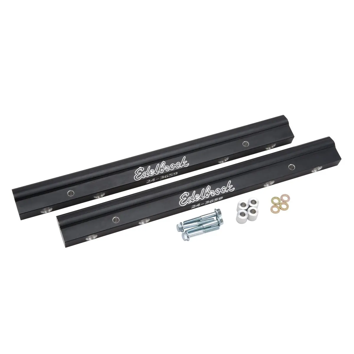 Edelbrock Fuel Injection Fuel Rail #3659, -8 An Black For Chevrolet Big-Block Gen V 1