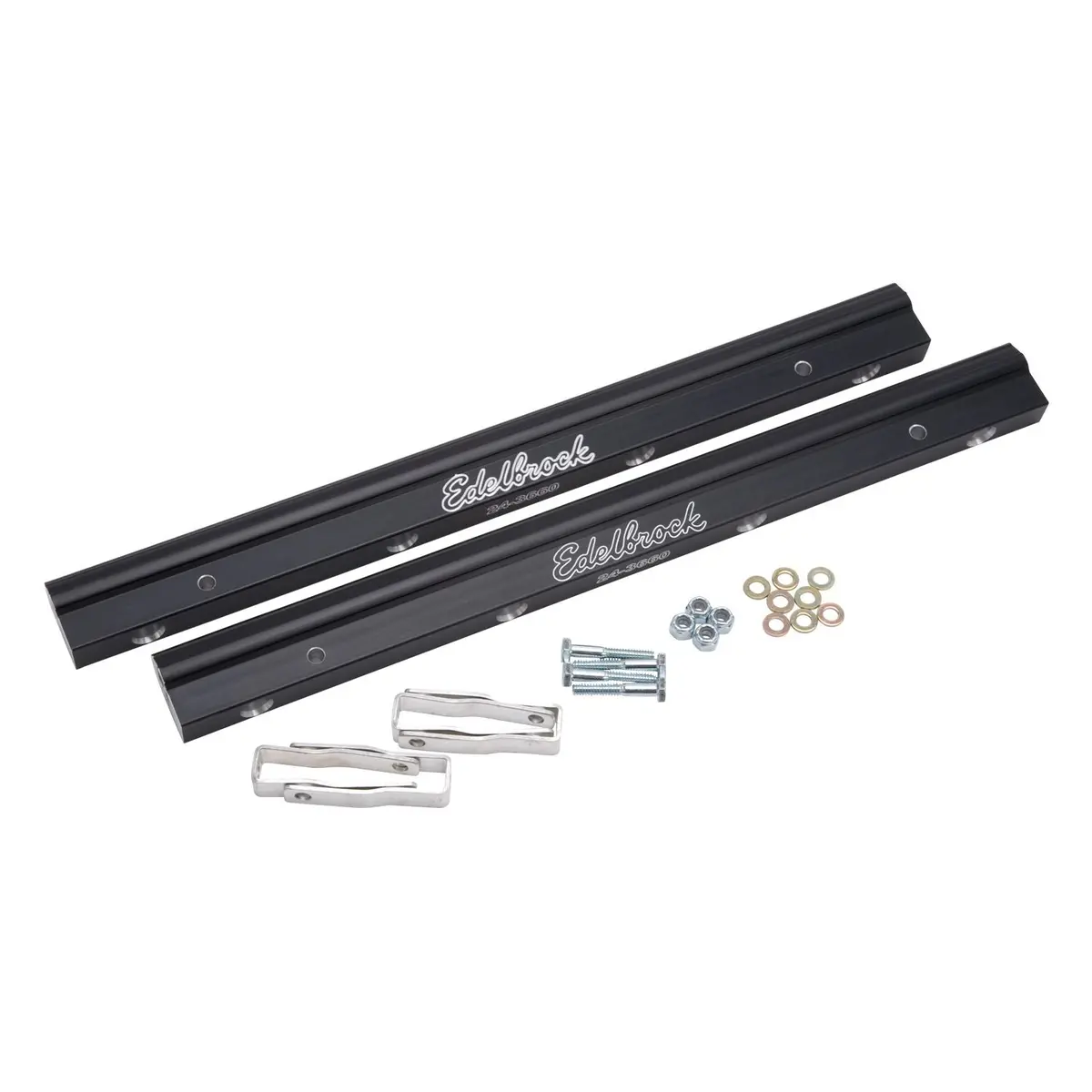 Edelbrock Fuel Injection Fuel Rail #3660, -8 An Black Anodized For Chrysler Hemi 2G 1