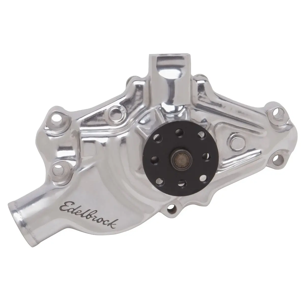 Edelbrock Water Pump For Small-Block 1971-82 Corvettes In Polished Finish (Short) 1