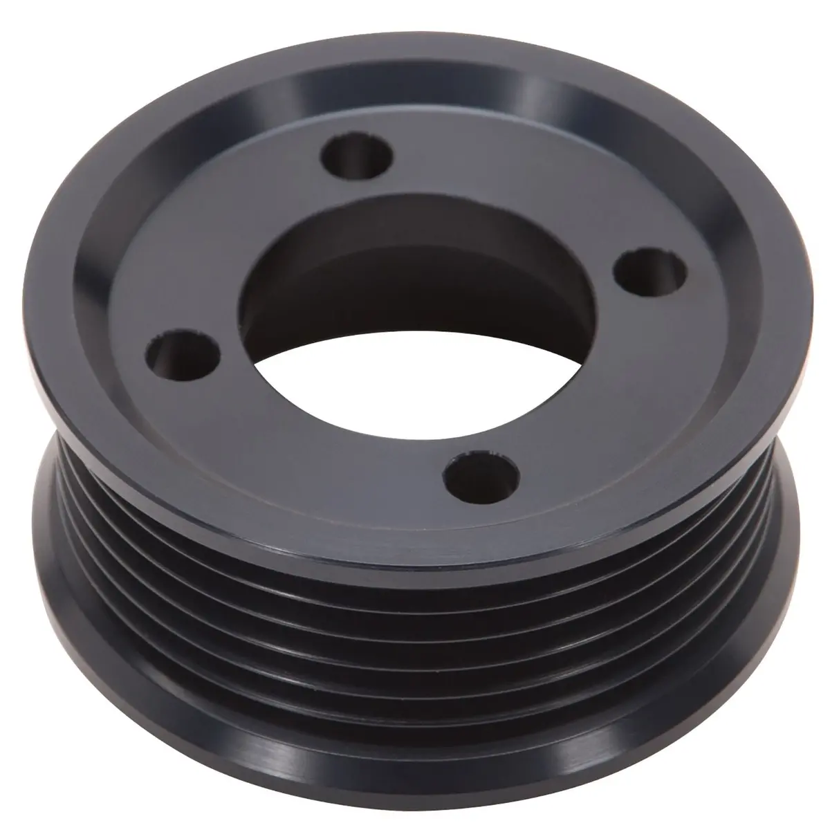 Edelbrock Competition Supercharger Pulley 2.625 In. 6-Rib, Black Anodized 1