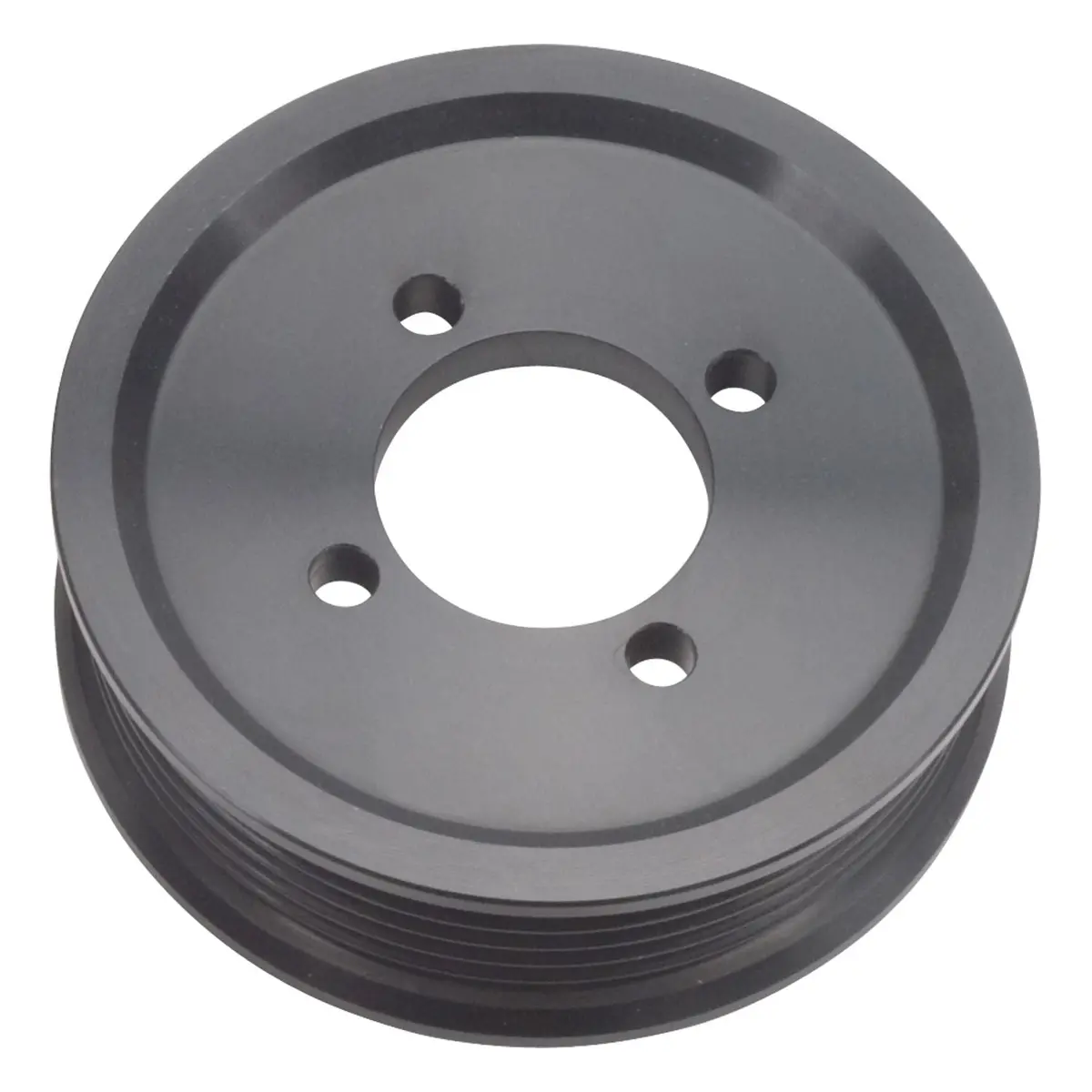 Edelbrock  Competition Supercharger Pulley  3.50 In. 6-Rib, Black Anodized 1
