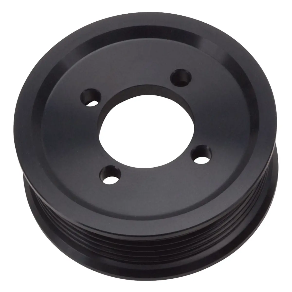 Edelbrock  Competition Supercharger Pulley  3.25 In. 6-Rib, Black Anodized 1