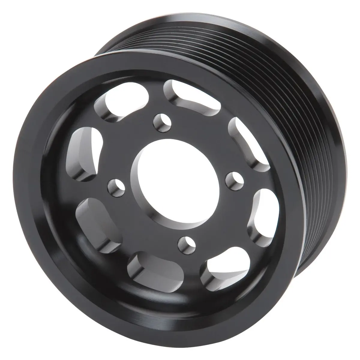 Edelbrock Competition Supercharger Pulley 3.875 In. 10-Rib Black Anodized 1
