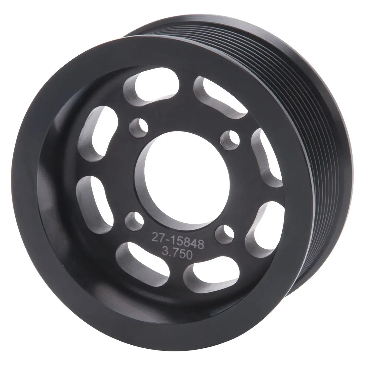 Edelbrock Competition Supercharger Pulley 3.750 In. 10-Rib Black Anodized 1