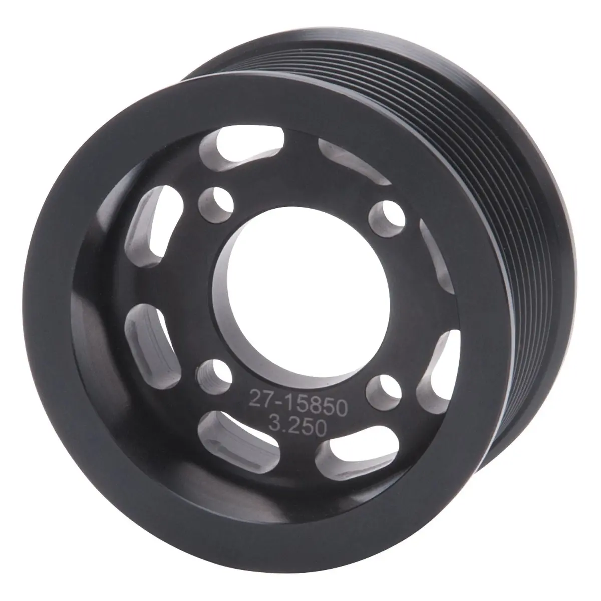 Edelbrock Competition Supercharger Pulley 3.250 In. 10-Rib Black Anodized 1