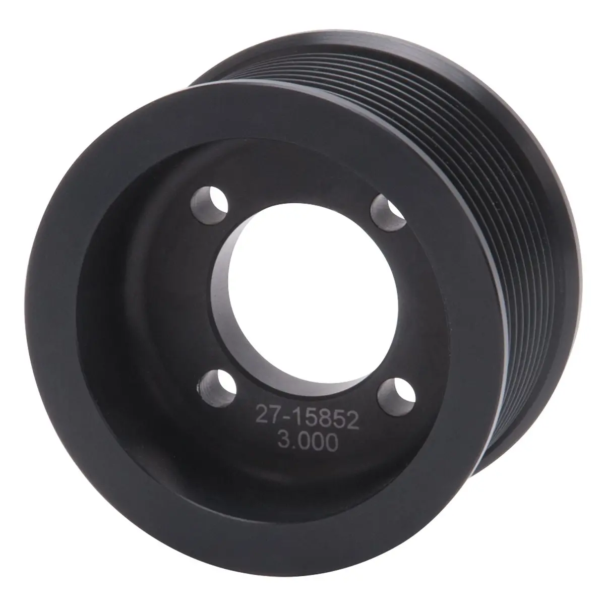 Edelbrock Competition Supercharger Pulley 3.000 In. 10-Rib Black Anodized 1
