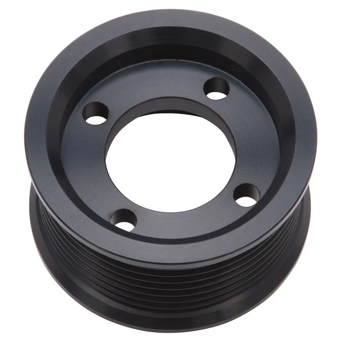 Edelbrock  Competition Supercharger Pulley 2.625 In. 8-Rib, Black Anodized 1