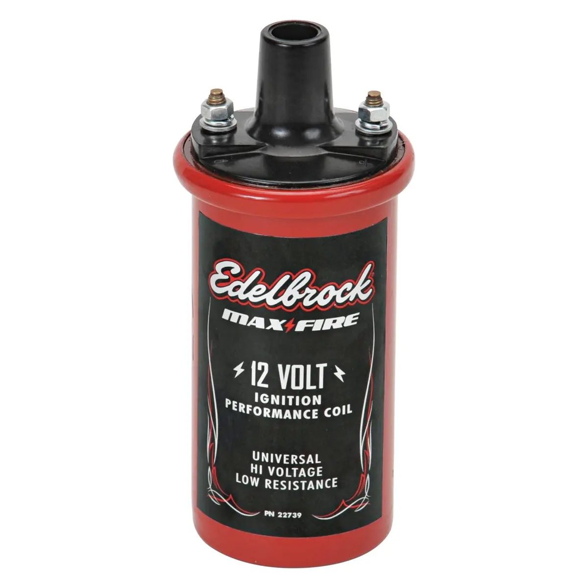 Edelbrock Ignition Coil #22739 12V Cannister Style, 1.4 Ohm Primary Resistance 1