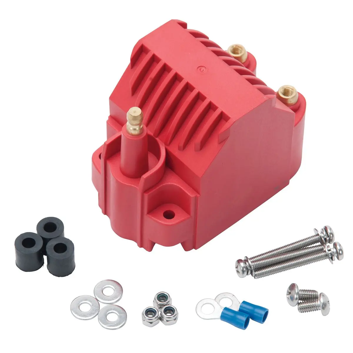 Edelbrock Universal High Output Dome Style Ignition Coil Red 1