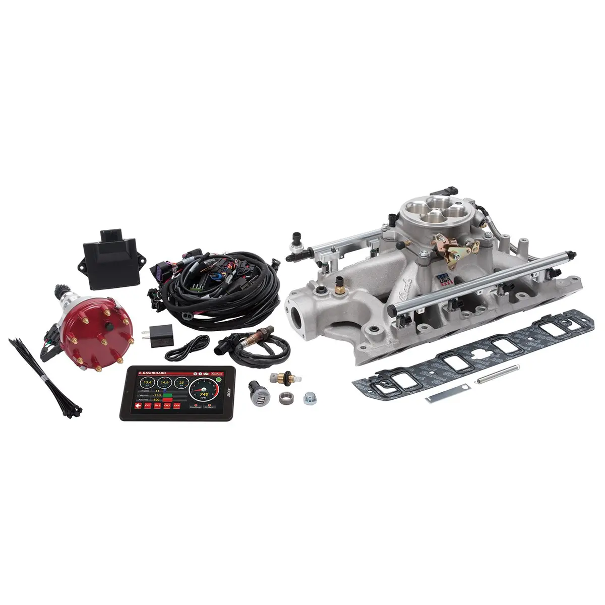 Edelbrock Pro-Flo 4 Efi Traditional 4150-Style Kit #35930 Ford Sb Windsor 289, 302 C.I.D. 1