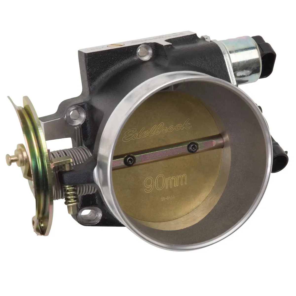 Edelbrock Fuel Injection Throttle Body #38643 For Victor Ls, Black Powder Coated 1