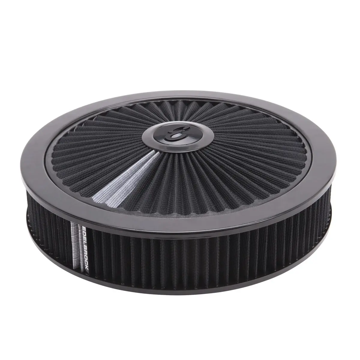 Edelbrock Pro-Flo Black Round 14" Air Cleaner With 3" Pro-Flo Element (Black) 1