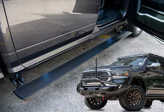 Ram Dt Electric Side Steps: E-Boards – Running Boards 1