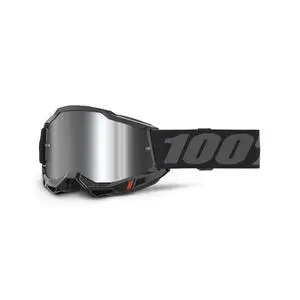 100% Strata 2 With Silver Mirror Goggles 1