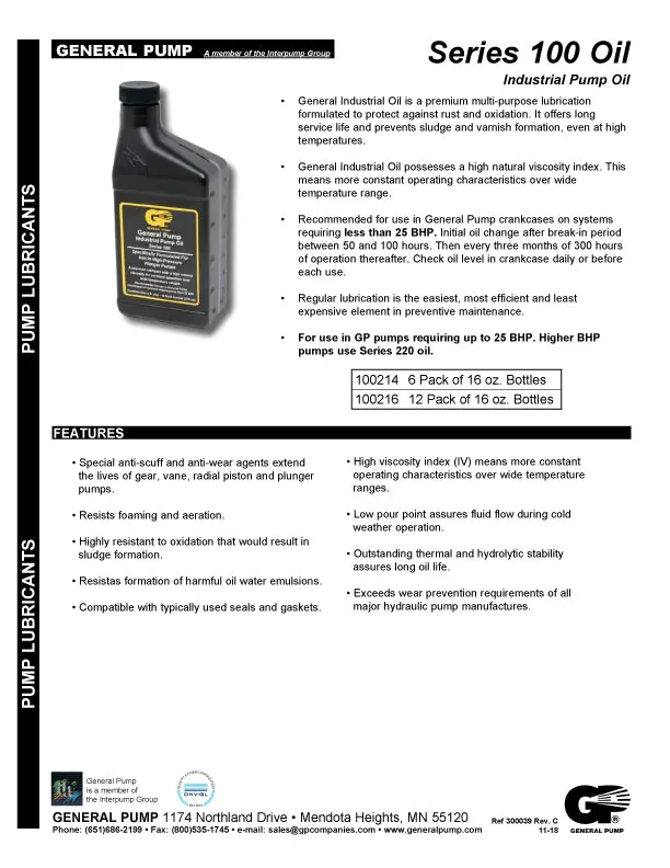 Case 6-16 Oz. Gp Pump Oil (4021) 2