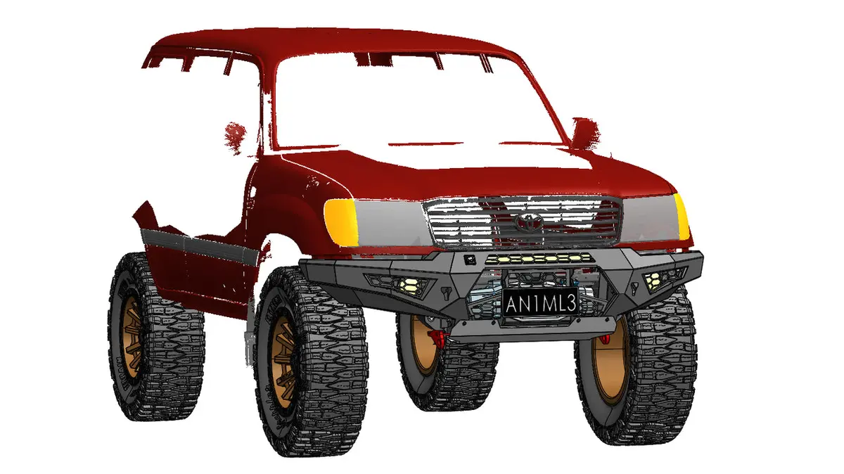 Predator Bull Bar To Suit, Landcruiser 105 Series 1998-2002 1