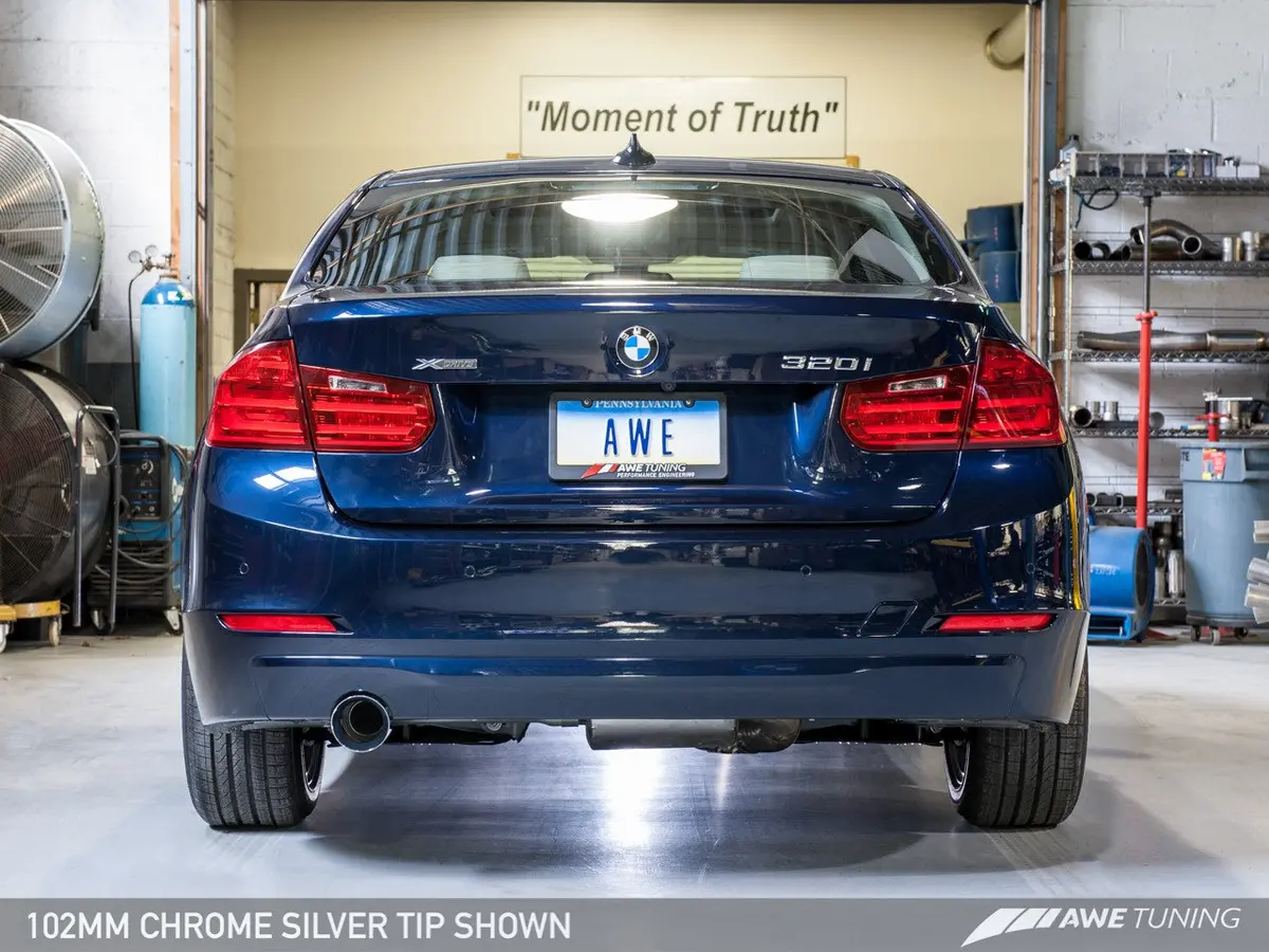 Awe: Bmw 320I F30 - Touring Edition Exhaust System W/102Mm Chrome Silver Tip 1