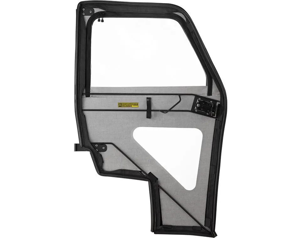 Canvas Door Set With Lock & Ride Technology, Black 1