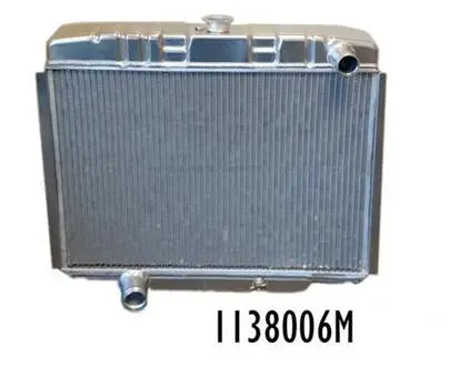 Dewitts: 1967-70 Mustang Tr/Bl 24" Core, 428 Bb, Man Aluminum 2 Row 1" Tube 1