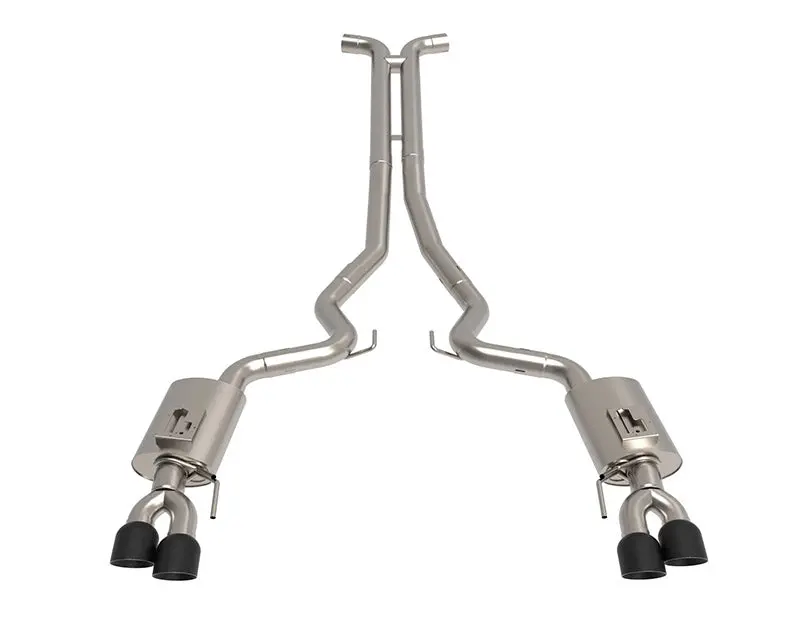 Kooks Headers & Exhaust:  2018+ Ford Mustang Gt 5.0L Full 3" Exhaust System W/ H-Pipe & Black Tips 1