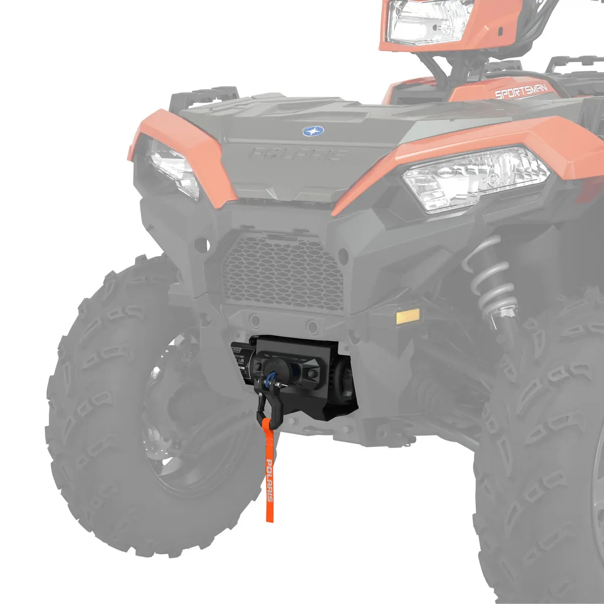 Polaris Hd 3,500 Lb. Winch With Synthetic Rope 1
