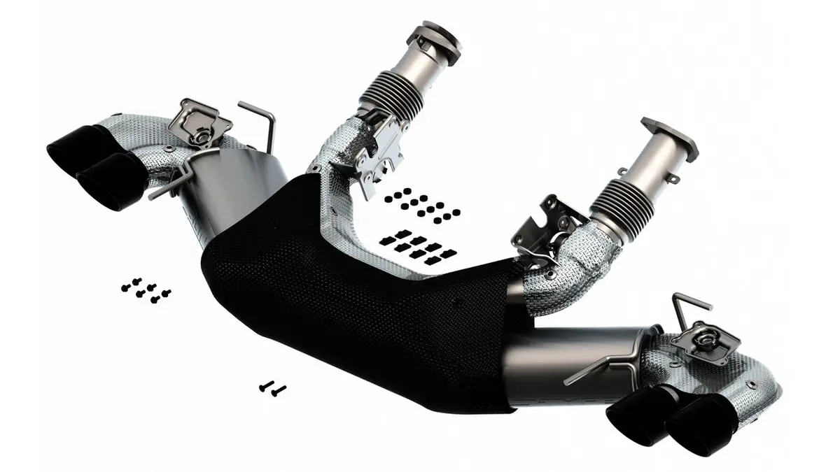 Borla: 2020-2021 Chevrolet Corvette Stingray -- Cat-Back Exhaust System S-Type (Black Chrome Tips) 1