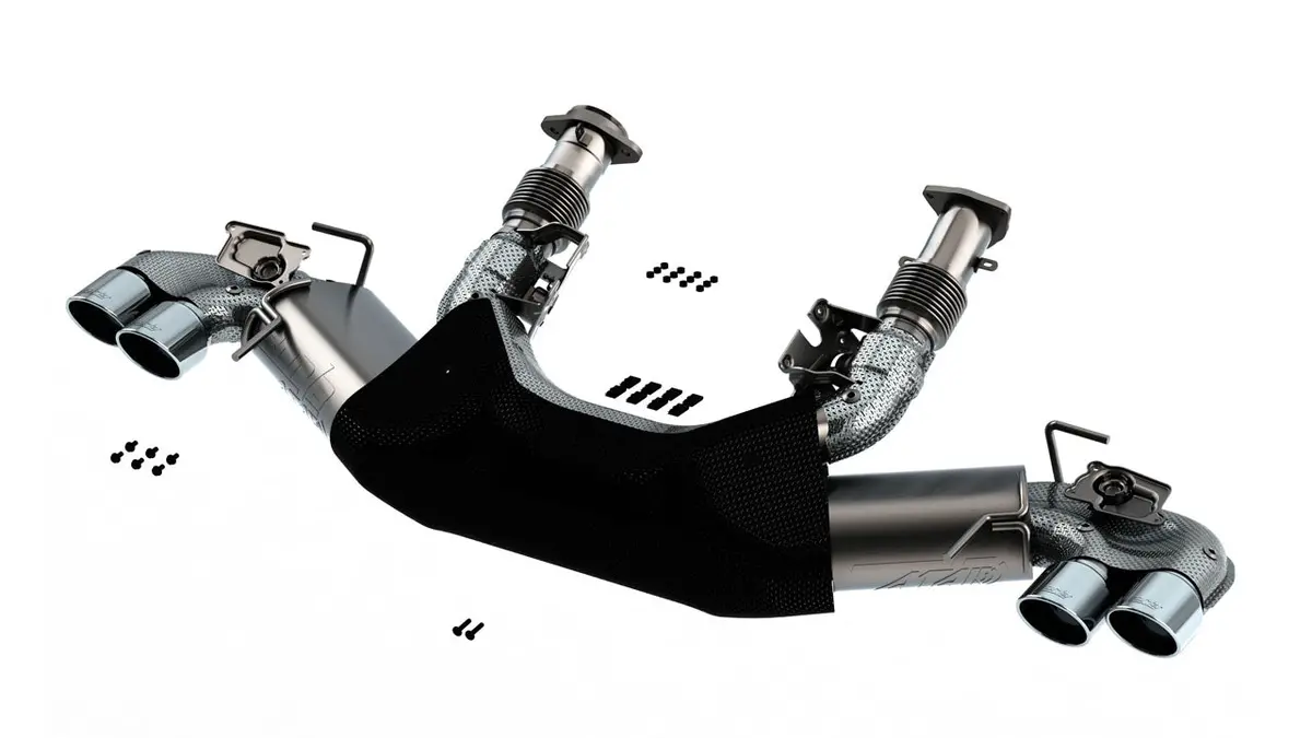 Borla: 2020-2021 Chevrolet Corvette Stingray -- Cat-Back Exhaust System Atak (Chrome Tips) 1