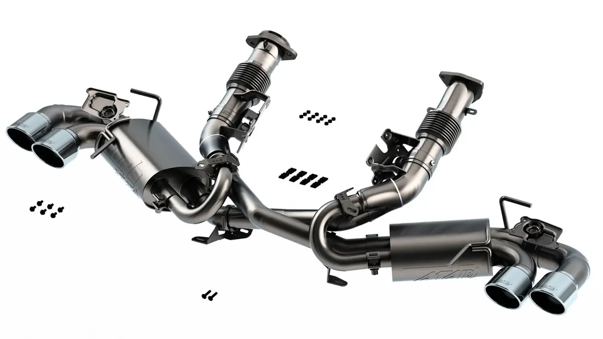 Borla: 2020-2021 Chevrolet Corvette Stingray -- Cat-Back Exhaust System Atak (Chrome Tips) 2