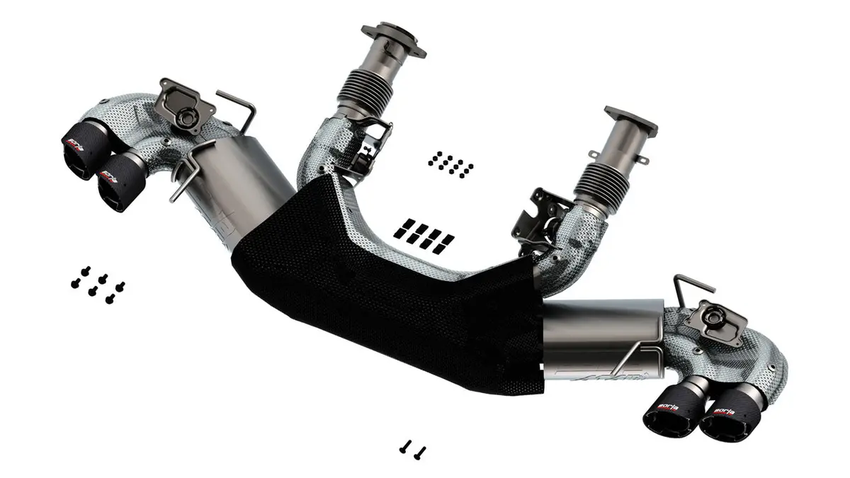 Borla: 2020-2021 Chevrolet Corvette Stingray -- Cat-Back Exhaust System Atak (Carbon Fiber Tips) 1