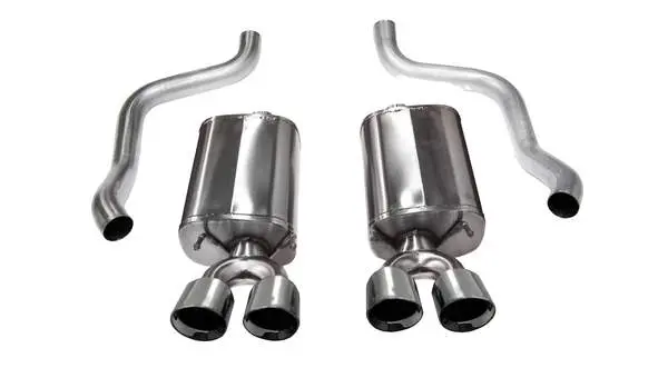 Corsa Performance 2009-2013 Chevrolet Corvette C6 Axle-Back Exhaust System With Twin 3.5" Tips (14108) Sport Sound Level 1