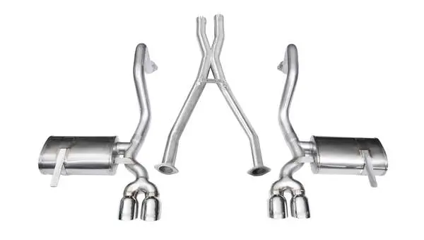 Corsa Performance 1997-2004 Chevrolet Corvette C5/ C5 Z06 5.7L V8, 2.5" Dual Rear Exit Cat-Back Exhaust System With Twin 3.5" Tips (14114) Xtreme Sound Level 1