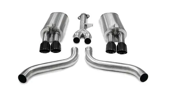 Corsa Performance 1986-1991 Chevrolet Corvette C4 5.7L V8 L98 *L98 Engine Only 2.5" Dual Rear Exit Cat-Back Exhaust System With Twin 3.5" Tips (14115) Sport Sound Level 2