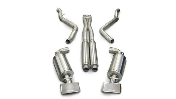 Corsa Performance 2008-2010 Dodge Challenger Srt8 2.75" Dual Rear Exit Cat-Back Exhaust System With Gtx Tips Sport Sound Level 1
