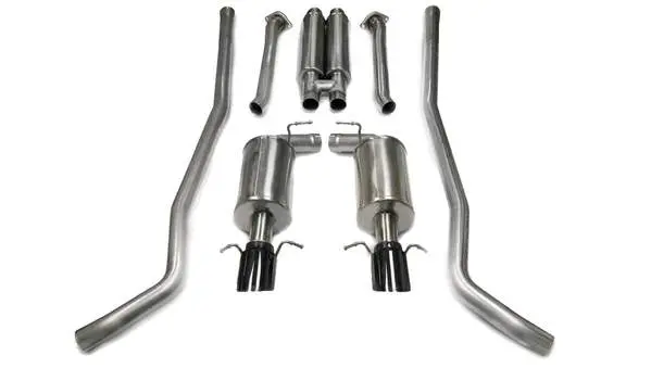 Corsa Performance 2004-2008 Cadillac Cts-V 5.7L, 6.0L V8, 2.5" Dual Rear Exit Cat-Back Exhaust System With 4.0" Tips (14155) Sport Sound Level 2
