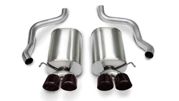 Corsa Performance 2005-2008 C6 Chevrolet Corvette 2.5" Dual Rear Exit Axle-Back Exhaust System With Twin 3.5" Tips (14169) Sport Sound Level 2