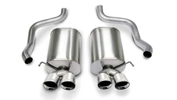Corsa Performance 2005-2008 C6 Chevrolet Corvette 2.5" Dual Rear Exit Axle-Back Exhaust System With Twin 3.5" Tips (14169) Sport Sound Level 1
