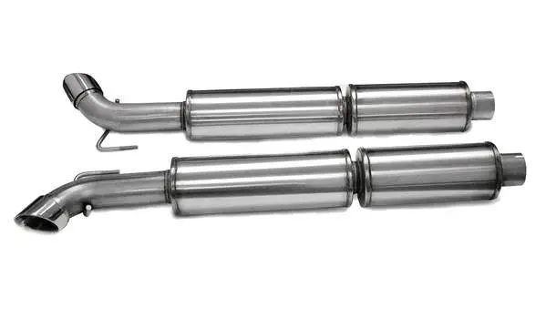 Corsa Performance 2003-2010 Dodge 8.3L V10, 3.0" Dual Side Exit Cat-Back Exhaust System With 3.0" Tips (Hi-Flow Cat) (14174) Sport Sound Level 1