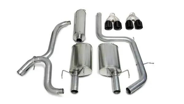 Corsa Performance: 2000-2005 Chevrolet Impala V6, 2.5" Dual Rear Exit Cat-Back Exhaust System With Twin 3.5" Tips (14180) Touring Sound Level 2