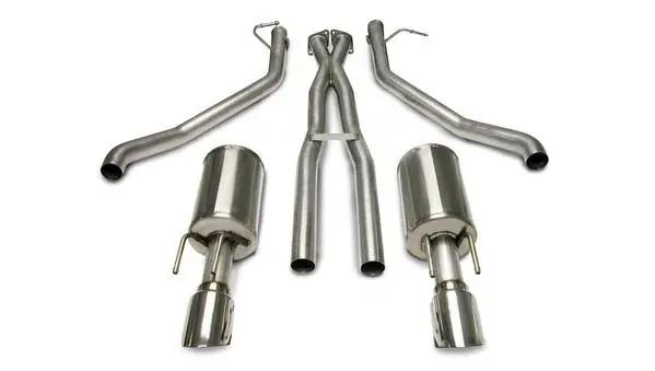Corsa Performance 2005-2006 Pontiac Gto 6.0L V8, 2.5" Dual Rear Exit Cat-Back Exhaust System With 4.0" Tips (14189) Sport Sound Level 1