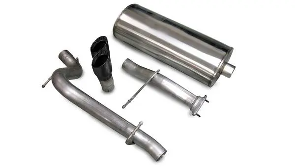 Corsa Performance 2007-2008 Hummer H2, 6.0L V8, 6.2L V8, 3.0" Single Rear Exit Cat-Back Exhaust System With Twin 4.0" Tip (14211) Sport Sound Level 2
